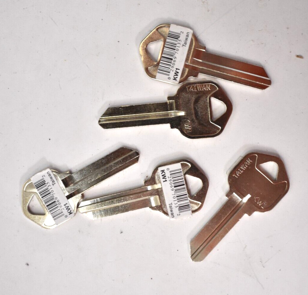 Lot of 5 Hy Ko Keys KW1 11050KW1 Key Blanks For Kwikset Door Lock Silver