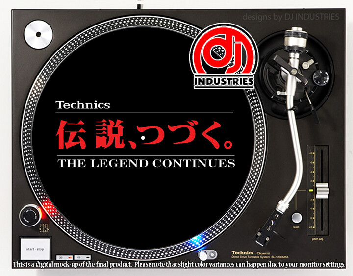 Technics Legend - DJ slipmat for LP turntable record player