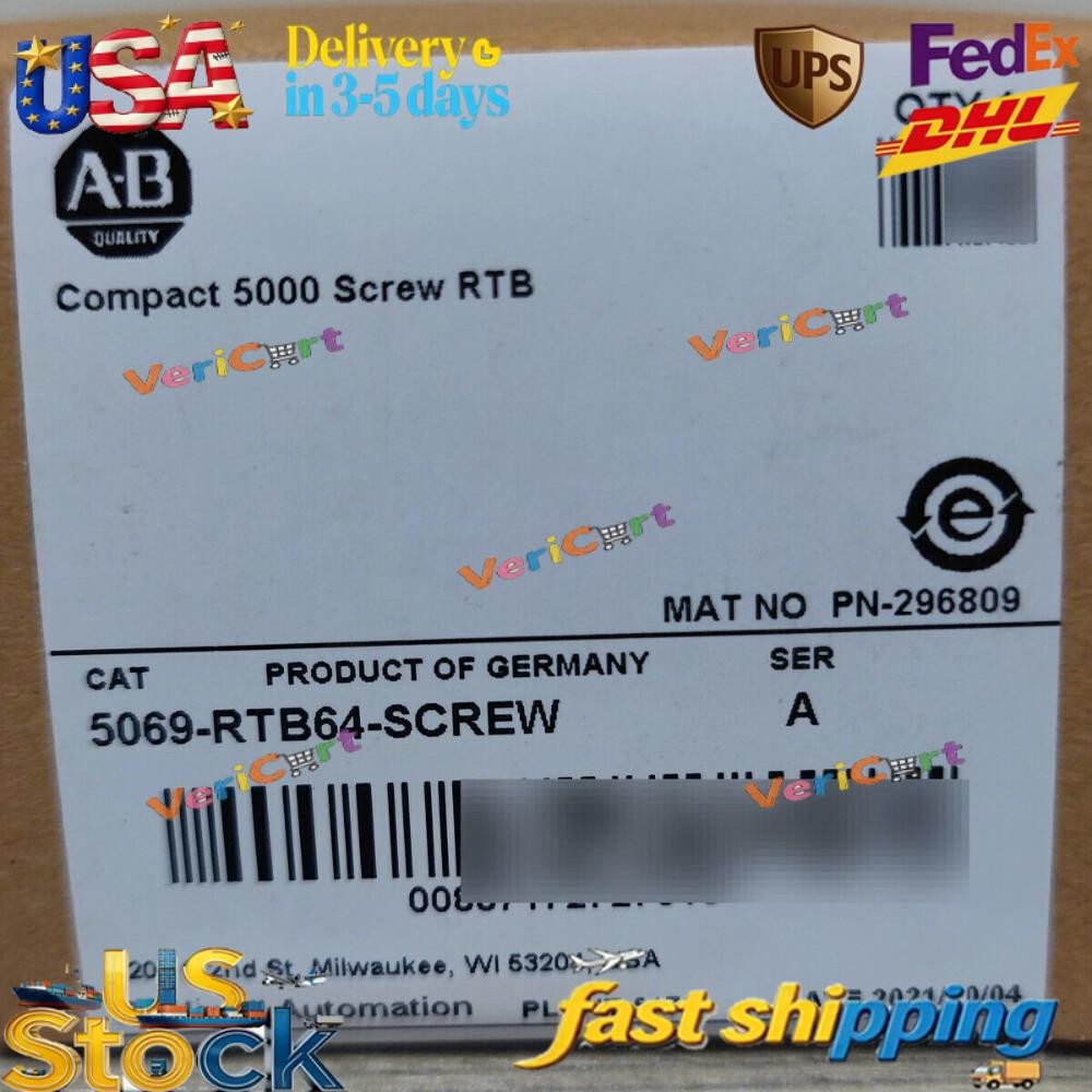 New Sealed AB 5069-RTB64-SCREW /A Compact 5000 Screw RTB US Free Tax