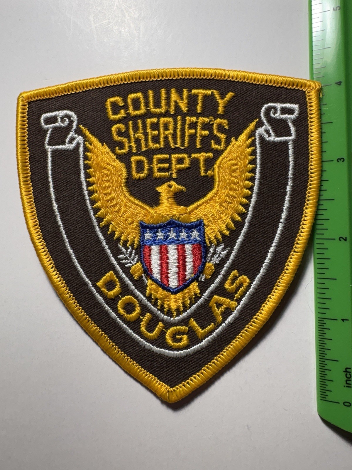 Douglas County Illinois Sheriff Patch ~ Obsolete / RARE