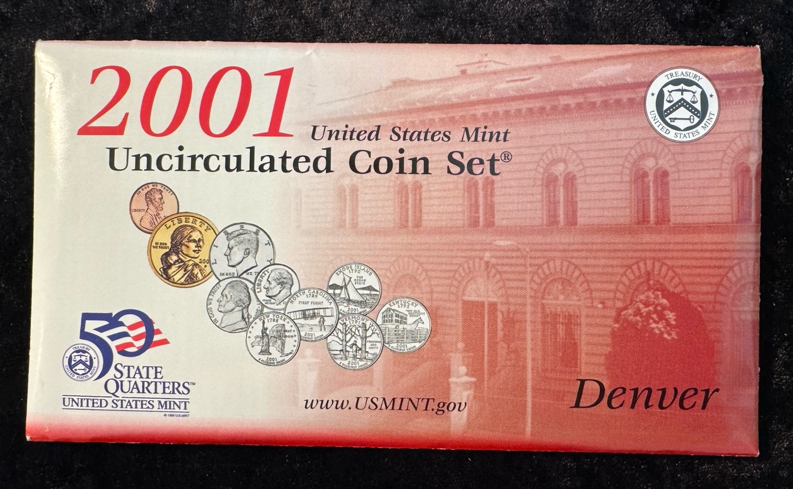 2001 U.S. Mint Set Denver Clean Original Envelope Complete w/ COA