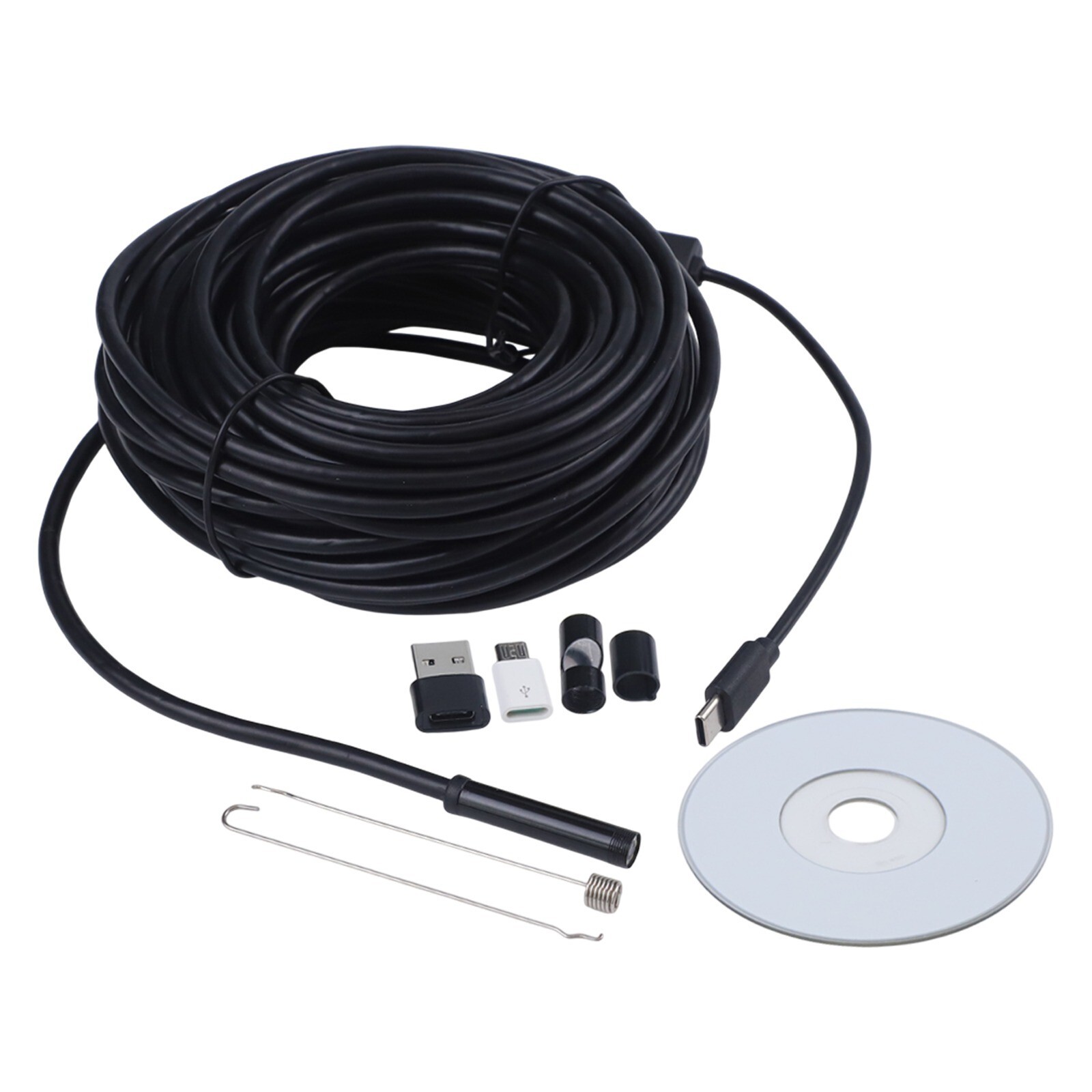 50 FT Pipe Inspection Camera USB Video Sewer Drain Cleaner Water-proof