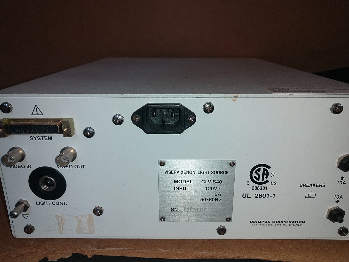 Olympus CLV-S40 Visera Endoscope Light Source