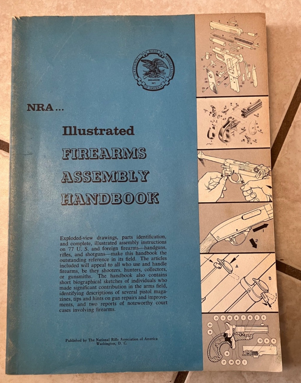 Great Book! NRA Illustrated Firearms Assembly Handbook-1960-from estate