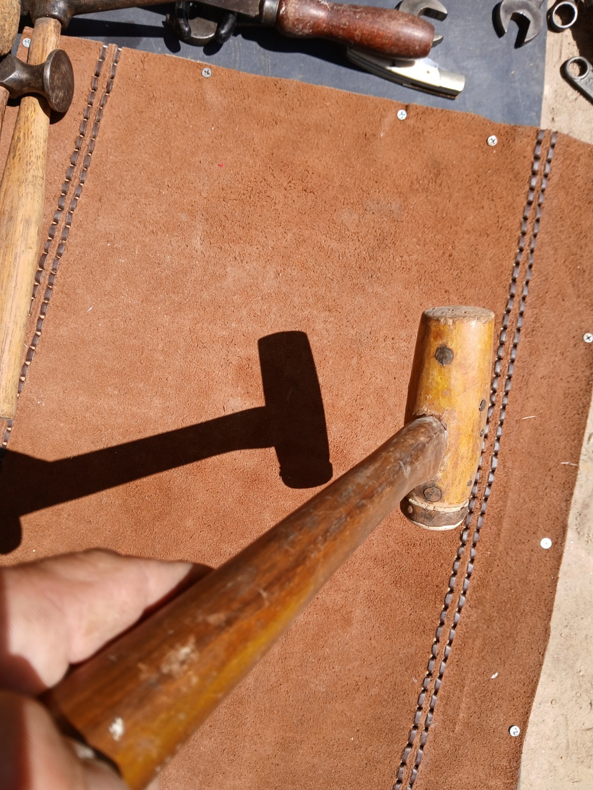 Vintage soft wood mallet, Auto body