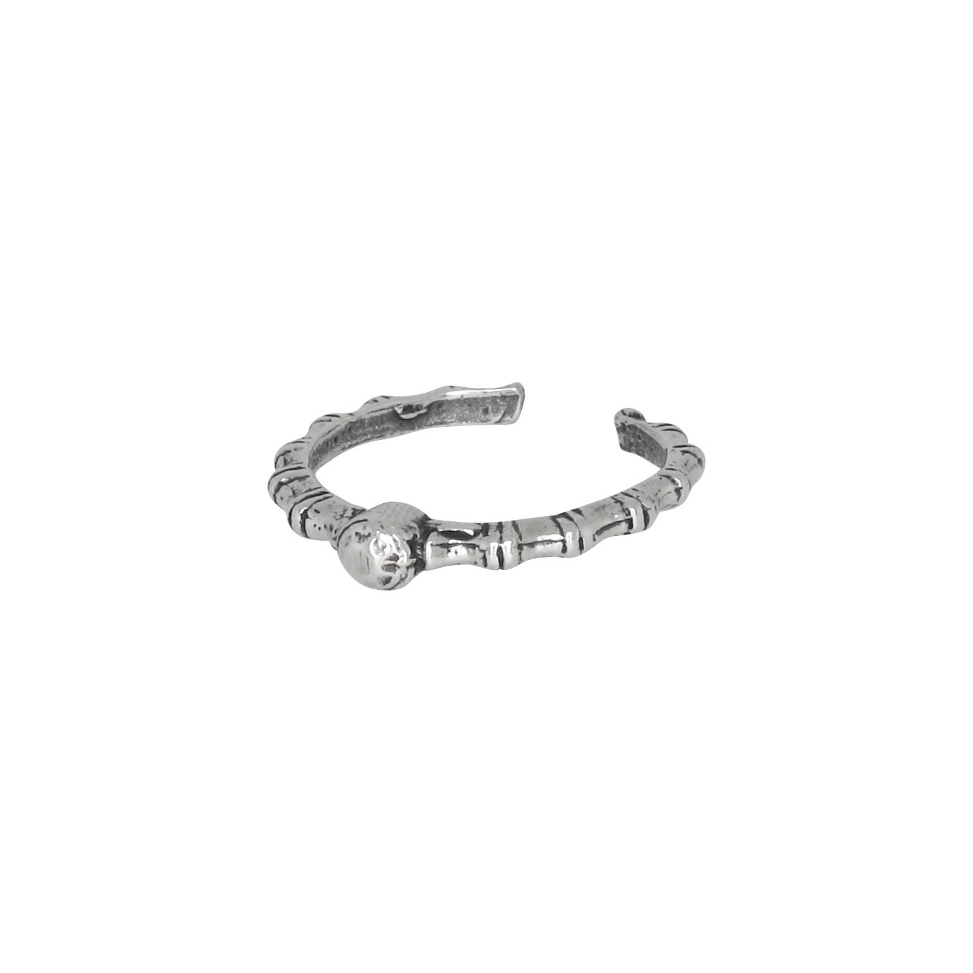 Sterling Silver .925 Gem Design Toe Ring Adjustable Size | Made In USA