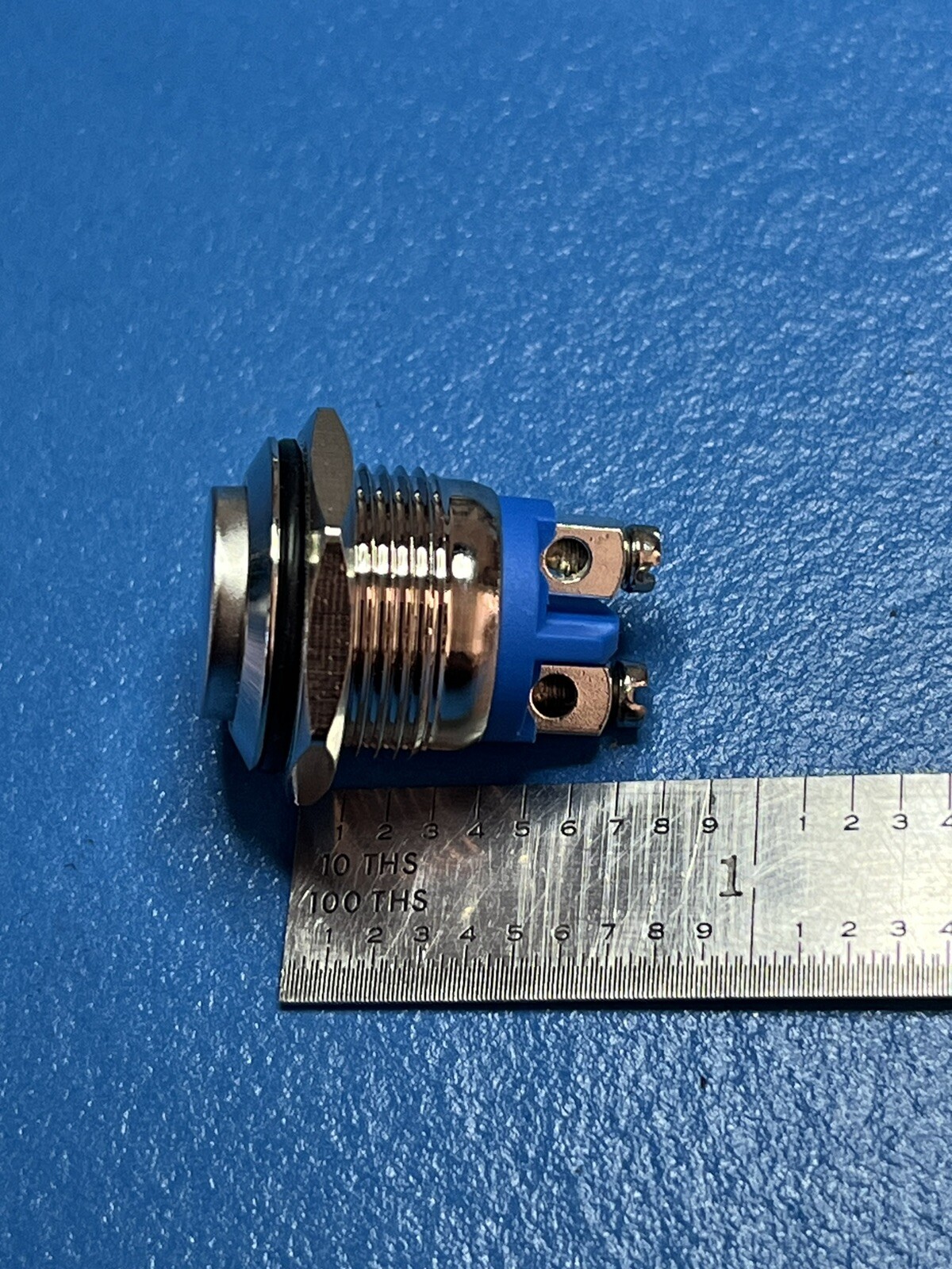 3 New 16mm Momentary Push Button Switch High Round Cap Waterproof Stainless Stee