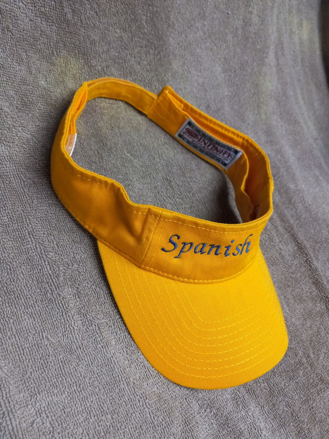 Spanish Lakes - Yellow Golf Visor - New - By Infinity