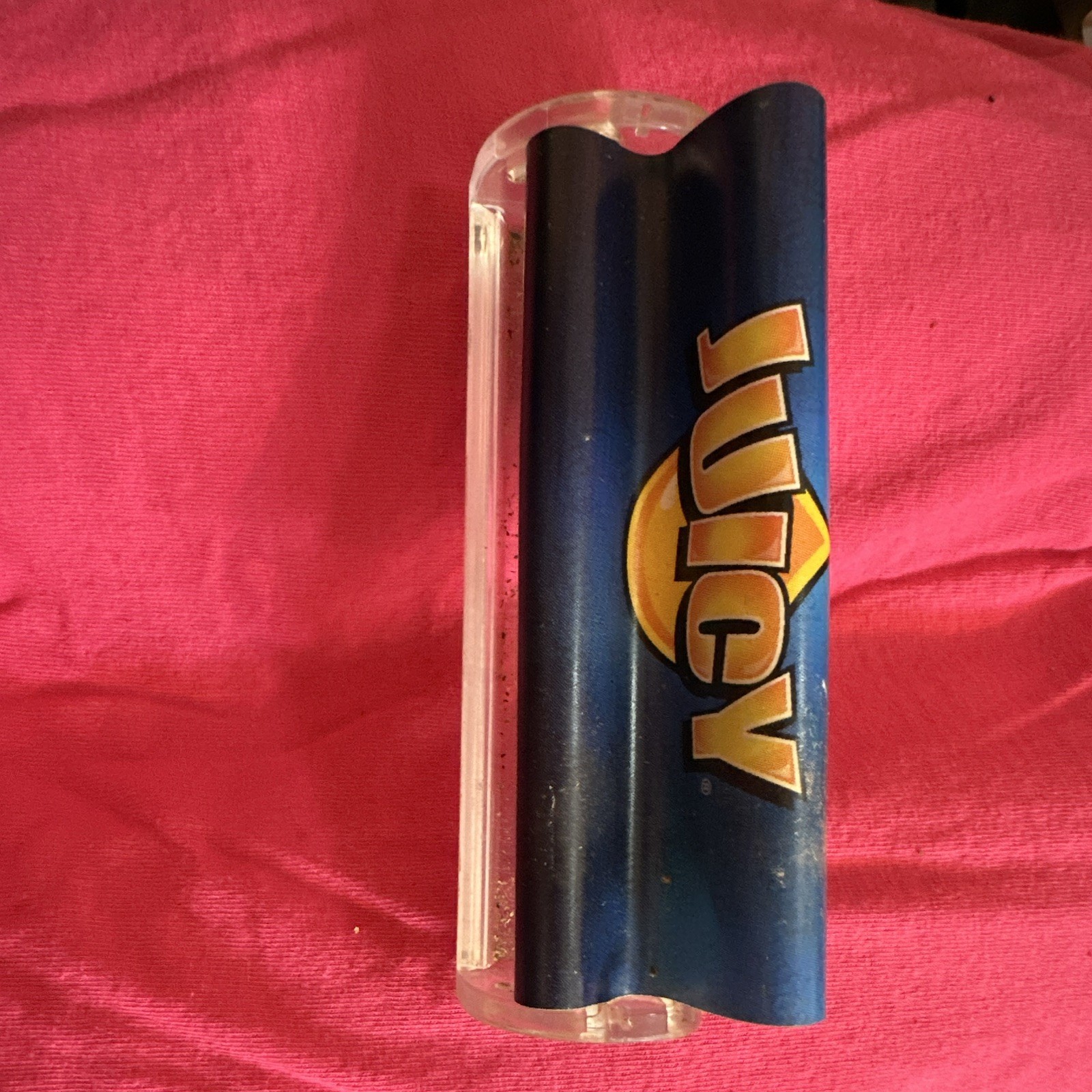 Luczy Manual Tobacco Cigarette Rolling Machine Roller, Clear Plastic, Blue