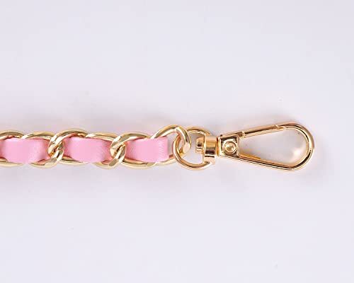 Purse Chain Strap with Tassel - Microfiber Leather - Replacement for Pink