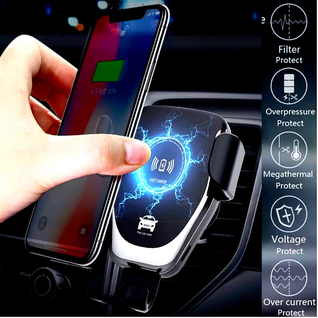 Cargador De Carro Coche Auto Rapido Inalambrico Para Telefonos Cell Universal US