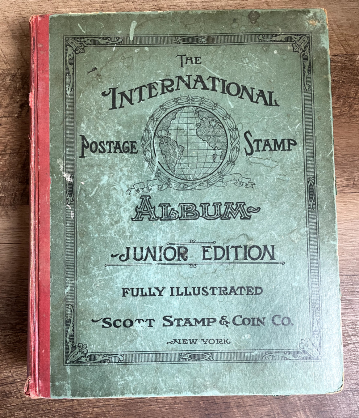 1938 International Postage Stamp Album Jr. Edition, Scott Stamp & Coin, Vintage