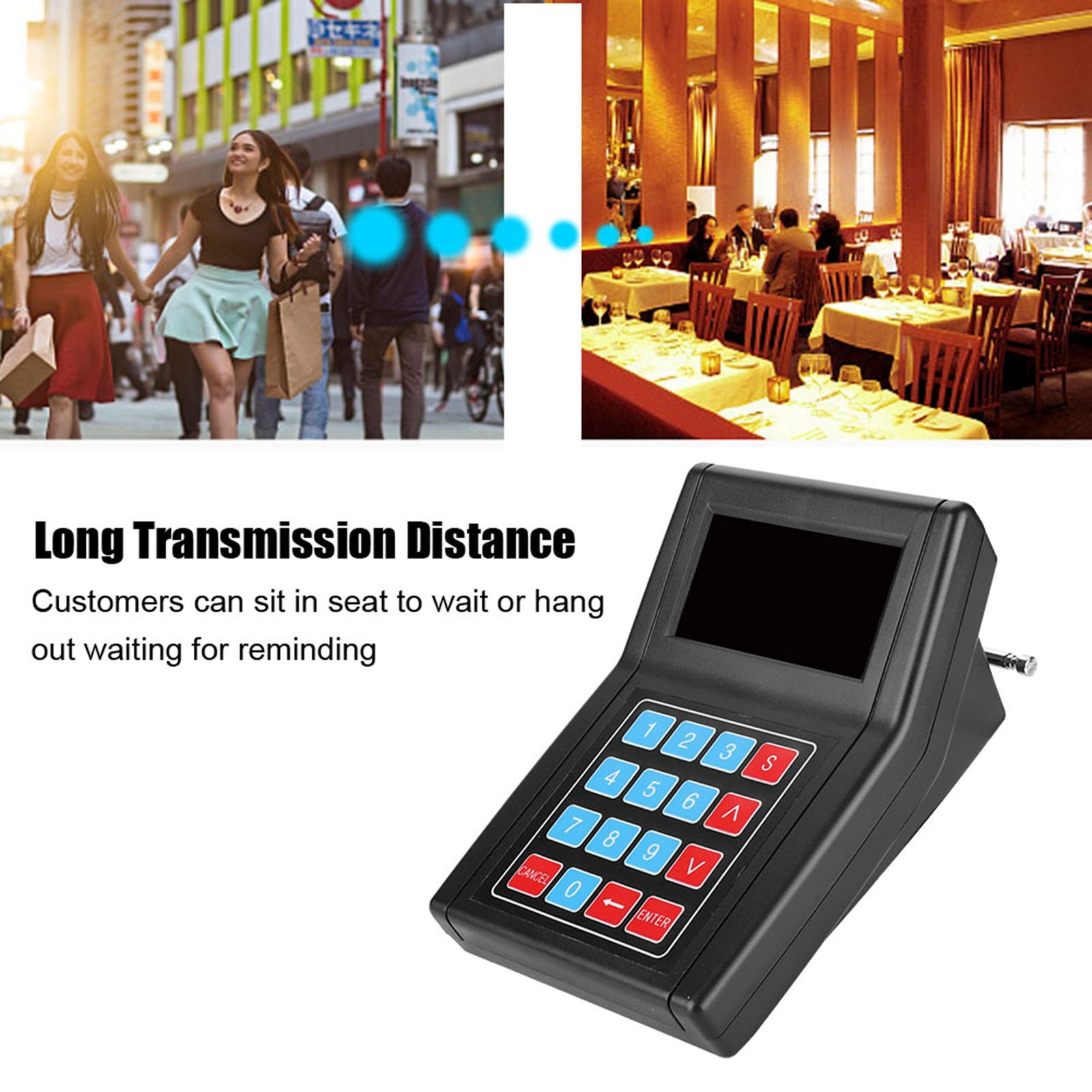 30 Receivers 1 Transmitter Restaurant Table Queuing Wireless Calling System