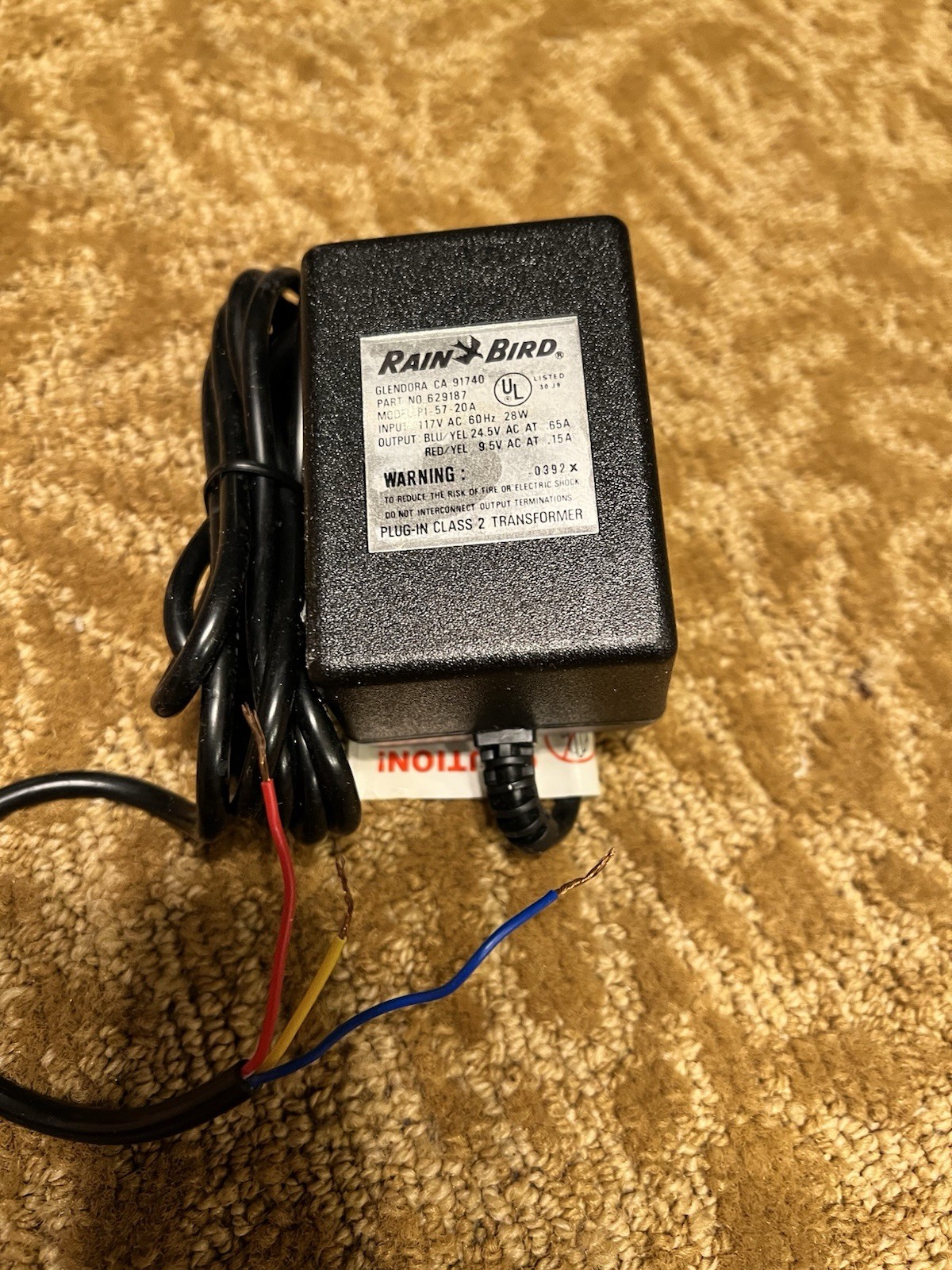 OEM Power Supply Rain Bird Sprinkler PI-57-20A Optima 24.5 V PC206 PC106 PC104