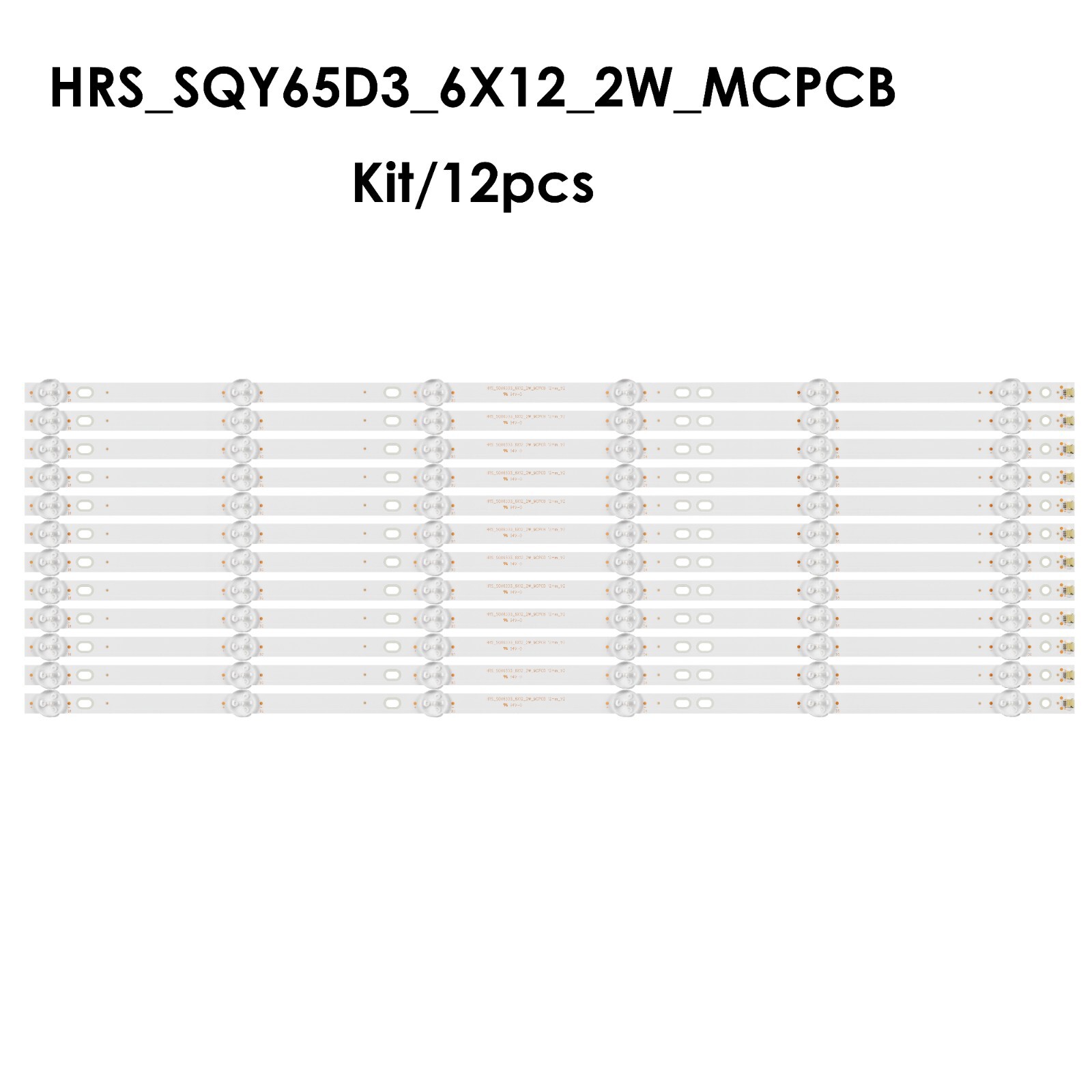 Kit/12pcs LED Strips For RCA RTU6549-C RNSMU6540 JL.D65061330-031DS-M_V02
