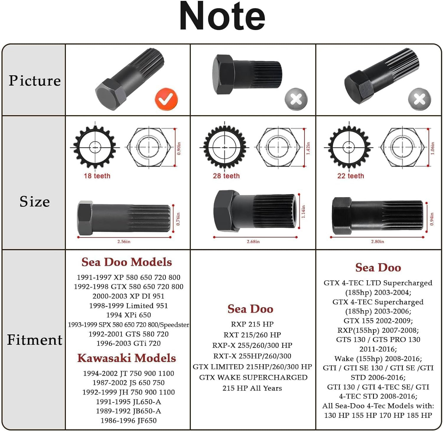 Impeller Removal Install Installation Tool for Seadoo Kawasaki 2-Stroke
