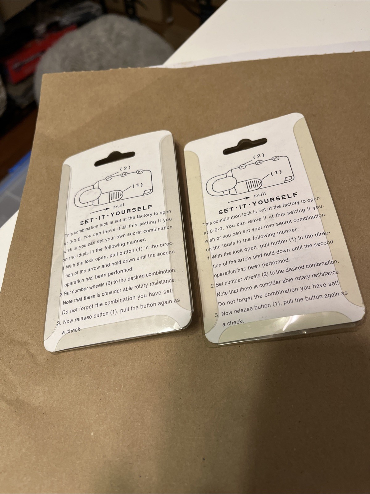 2 Eternity Makelock 3-Digit Combination Locks – Vintage Set-It-Yourself Padlocks