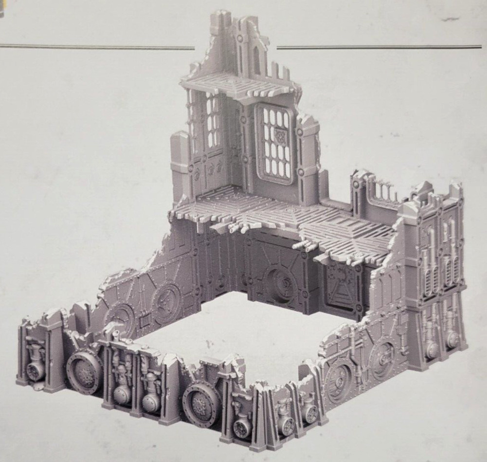 Ruins Building B from Volkus Kill Team Hivestorm Warhammer 40k Terrain Scenery