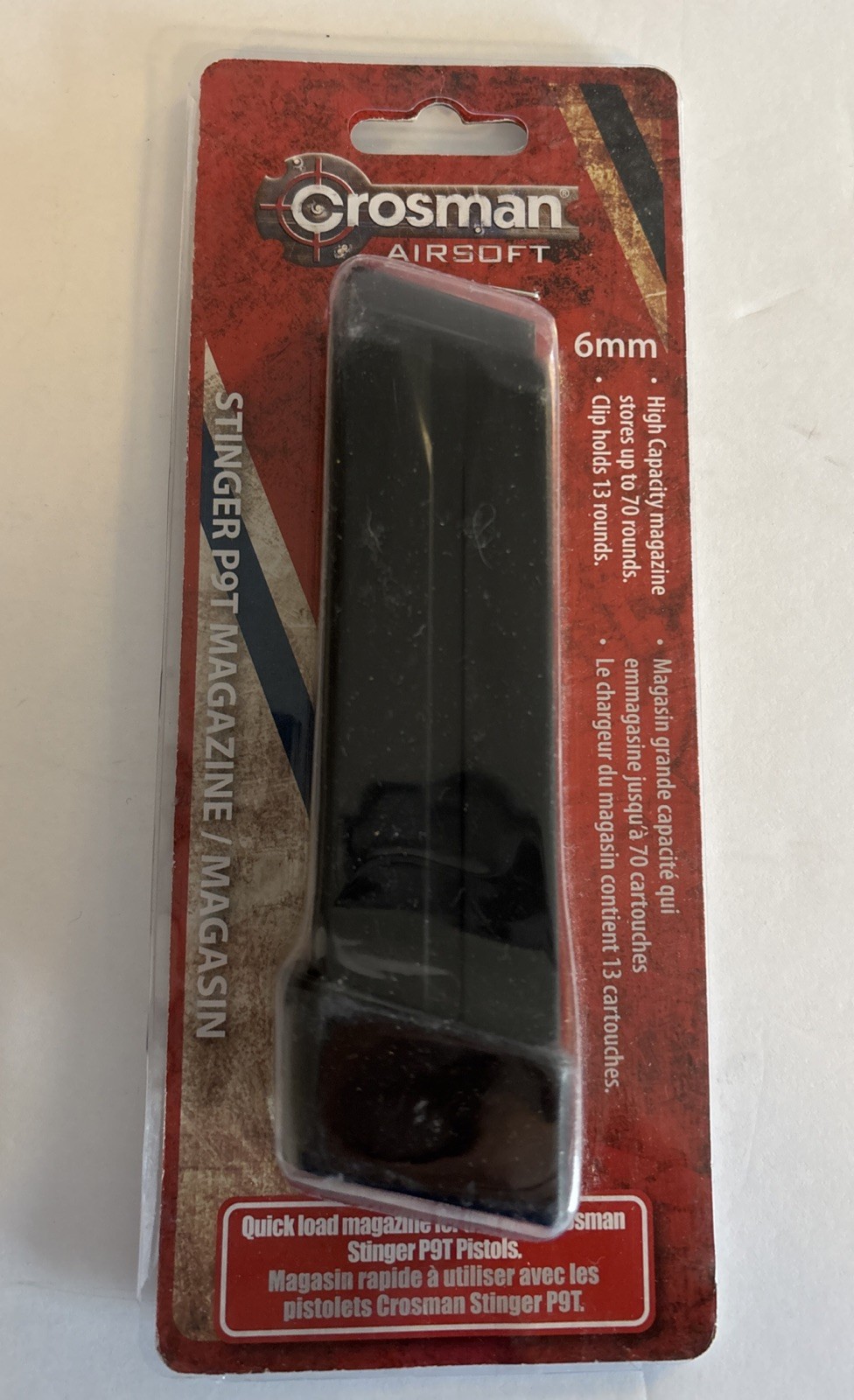 4 Crosman Spare Magazines for Stinger P9T Airsoft Pistol SM1P9T-535