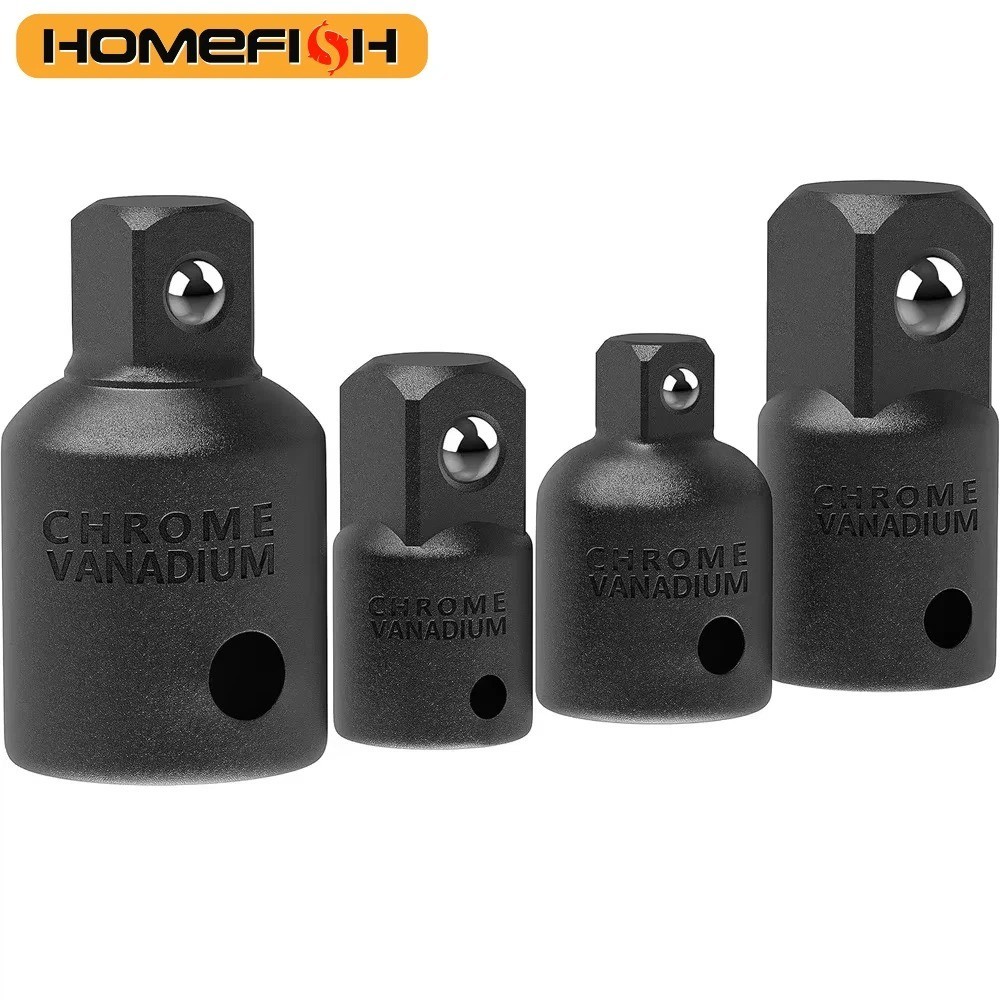 4PC IMPACT SOCKET ADAPTOR CONVERTER REDUCER 1/2 3/8 1/4 INCH DRIVE STEP UP DOWN