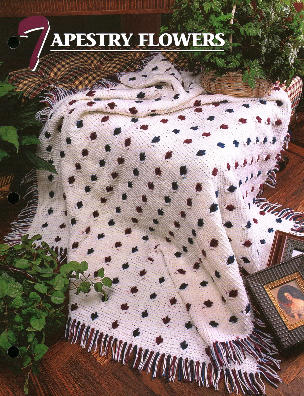 Tapestry Flowers Afghan | Annie's Crochet Quilt Afghan Club QAC324-03