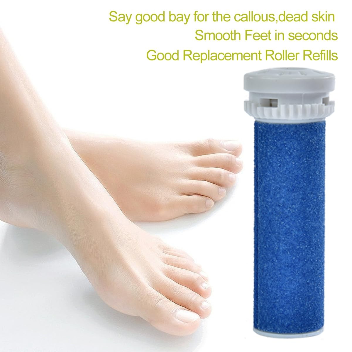 6 Pack Blue Extra Coarse Replacement Roller Refills 1 Count (Pack of 6),