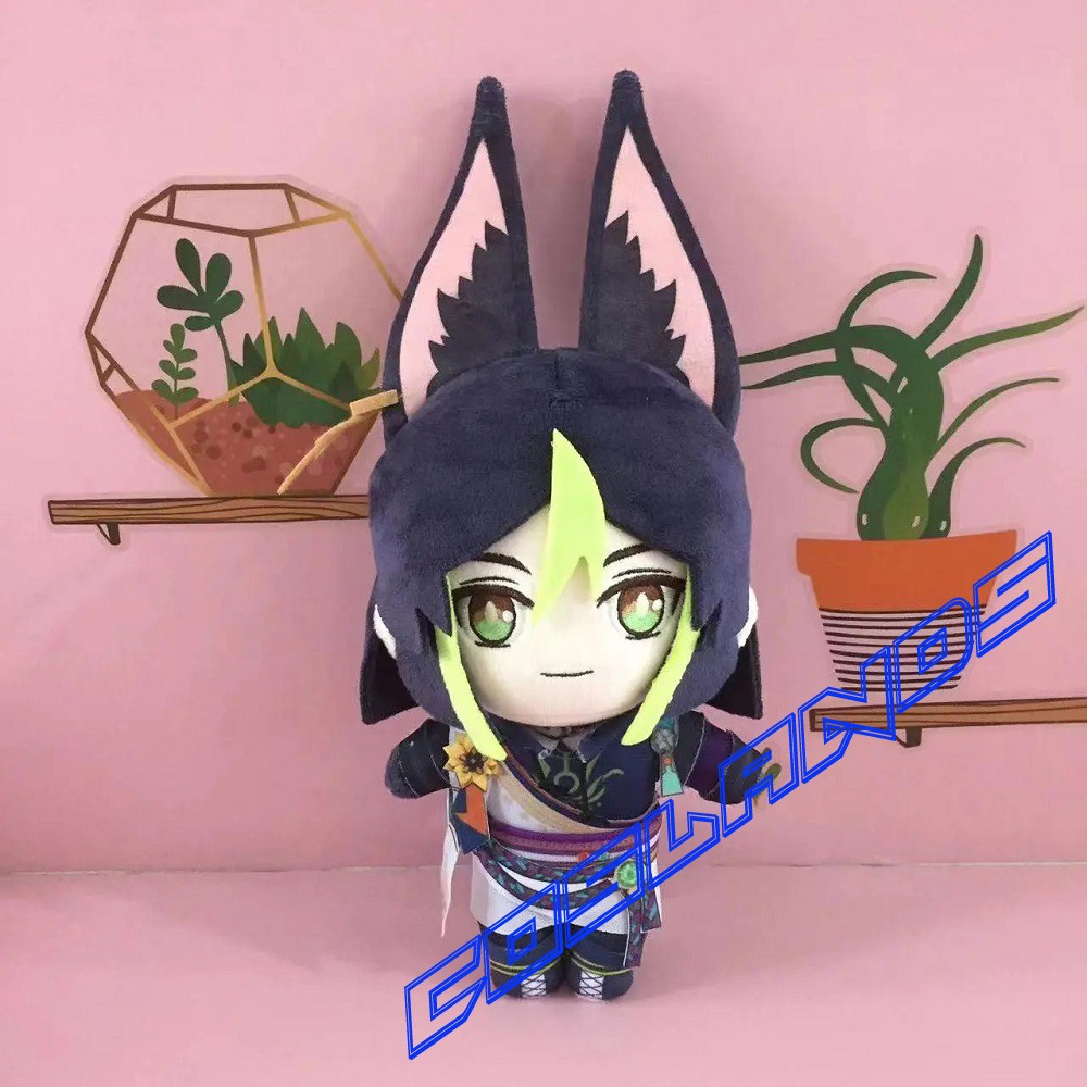 20cm Genshin Impact Tighnari Plush Doll Stuffed Pillow Toy Anime Plushies Toys