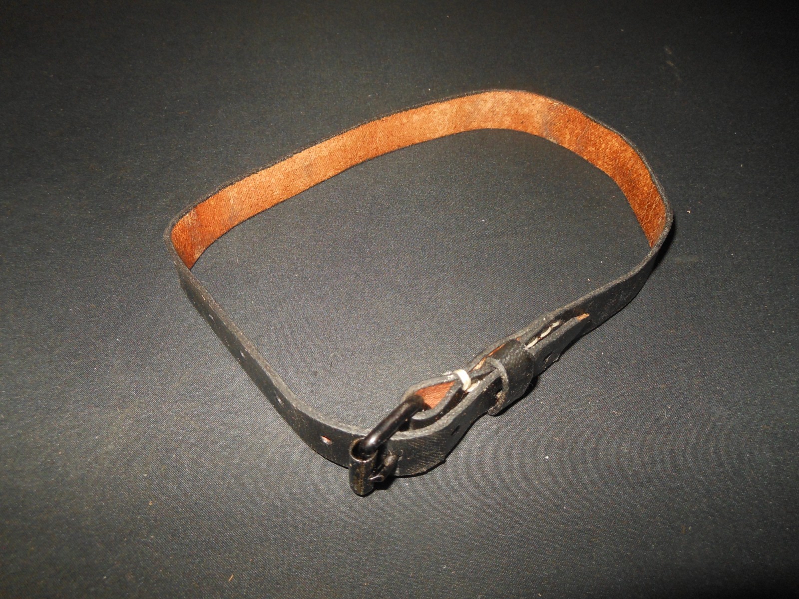 WW2 German Wehrmacht - LEATHER EQUIPMENT STRAP - POST-WAR - NICE!
