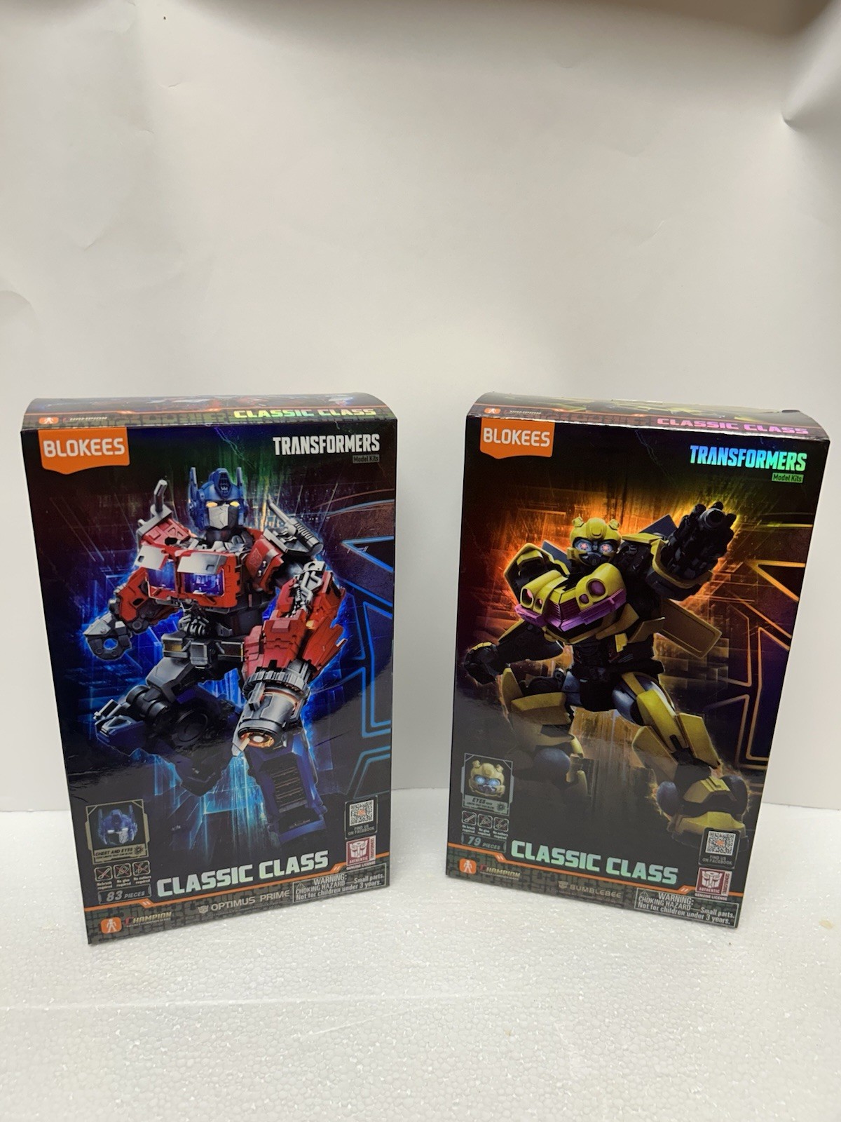 Blokees Transformers Classic Class OPTIMUS PRIME And BUMBLEBEE  Model Kits NIB