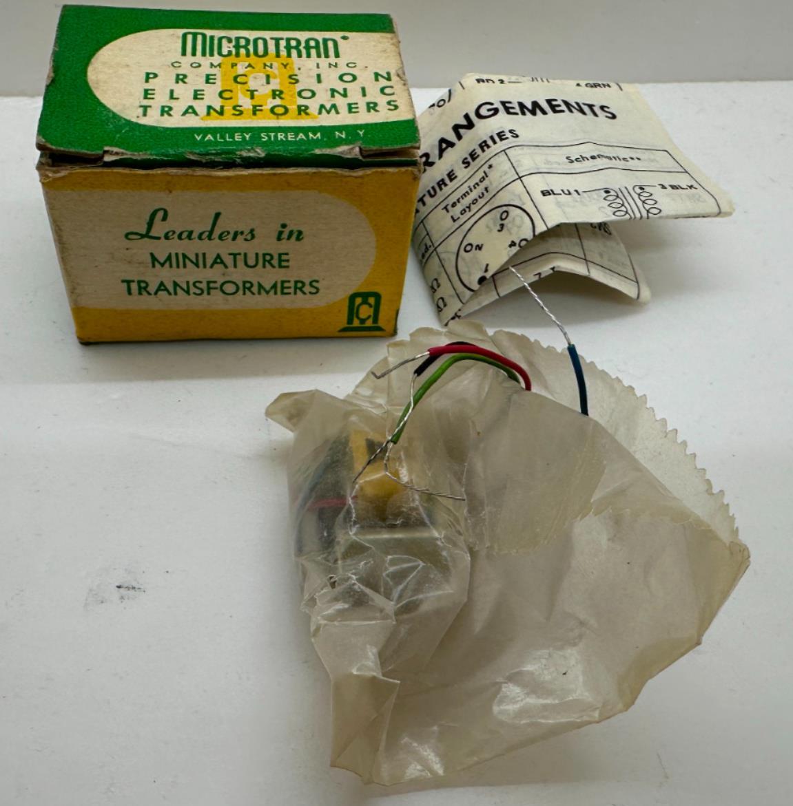 Micotran SMT1-FB Miniature Radio Output Transformer 600/600 Ohms New