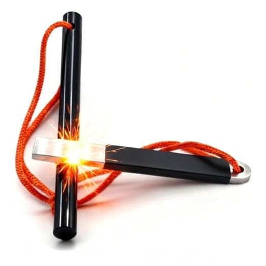 4" Portable Pocket Waterproof Ferrocerium Ferro Rod Fire Starter Survival