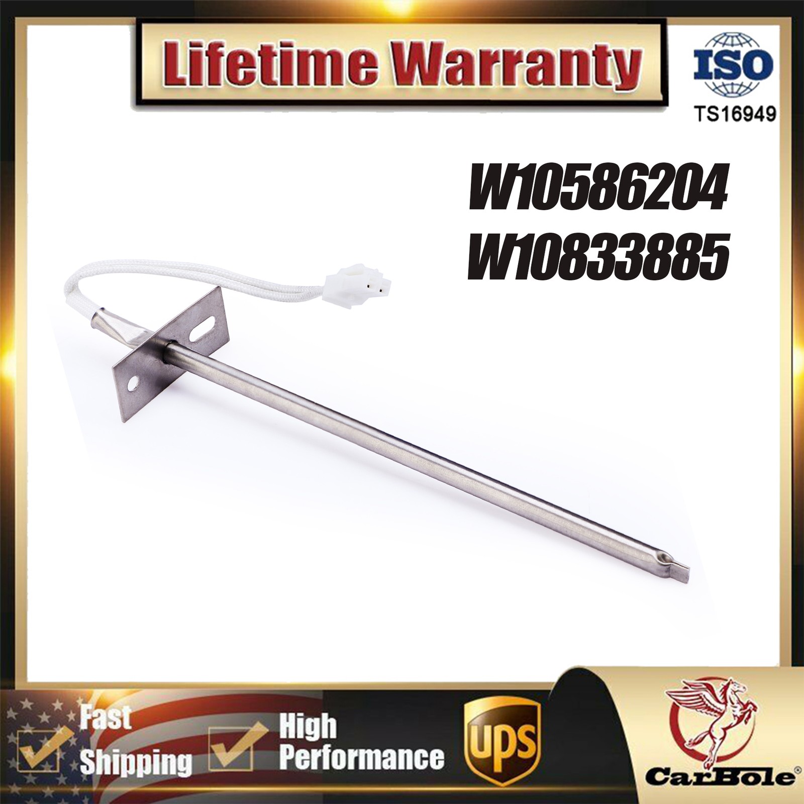 W10833885 / W10586204 Temperature Sensor Fits For Whirlpool Maytag US Stock