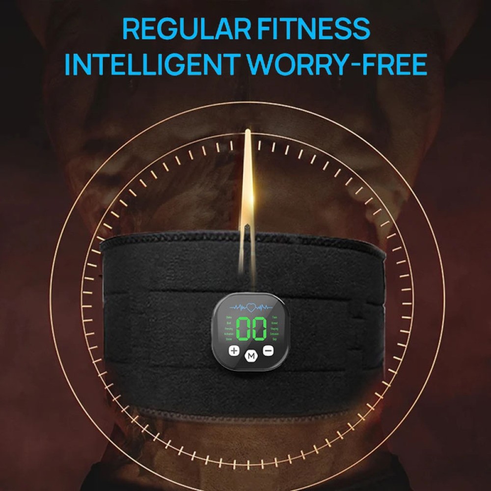 EMS Abdominal Muscle Toning Trainer ABS Stimulator Toner Fitness Binder Gym Belt