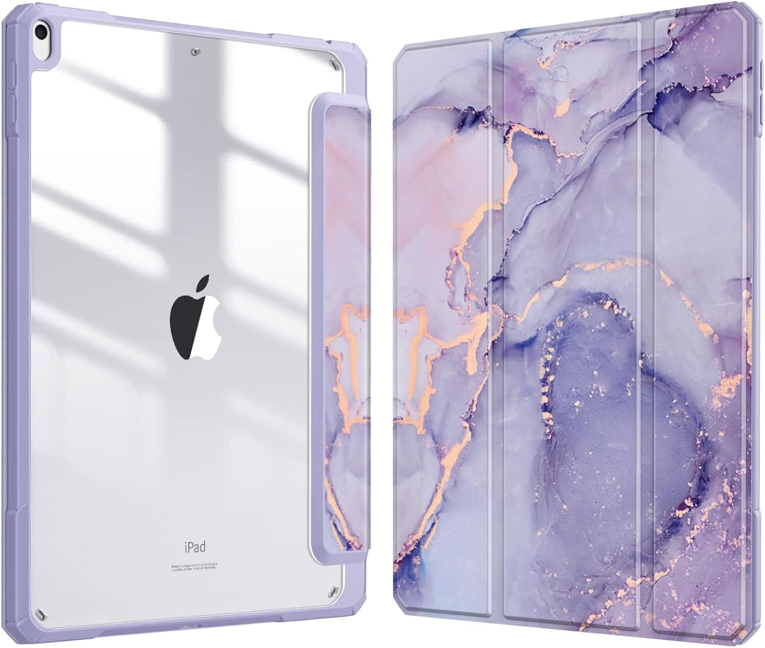 Hybrid Slim Case for iPad Air 3rd 10.5 inch 2019/Pro 10.5 2017 Clear Back Cover