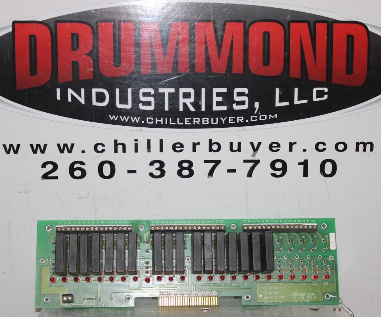 CROUZET DIGITAL I/O CIRCUIT BOARD 57-278 REV. H **WARRANTY INCLUDED**