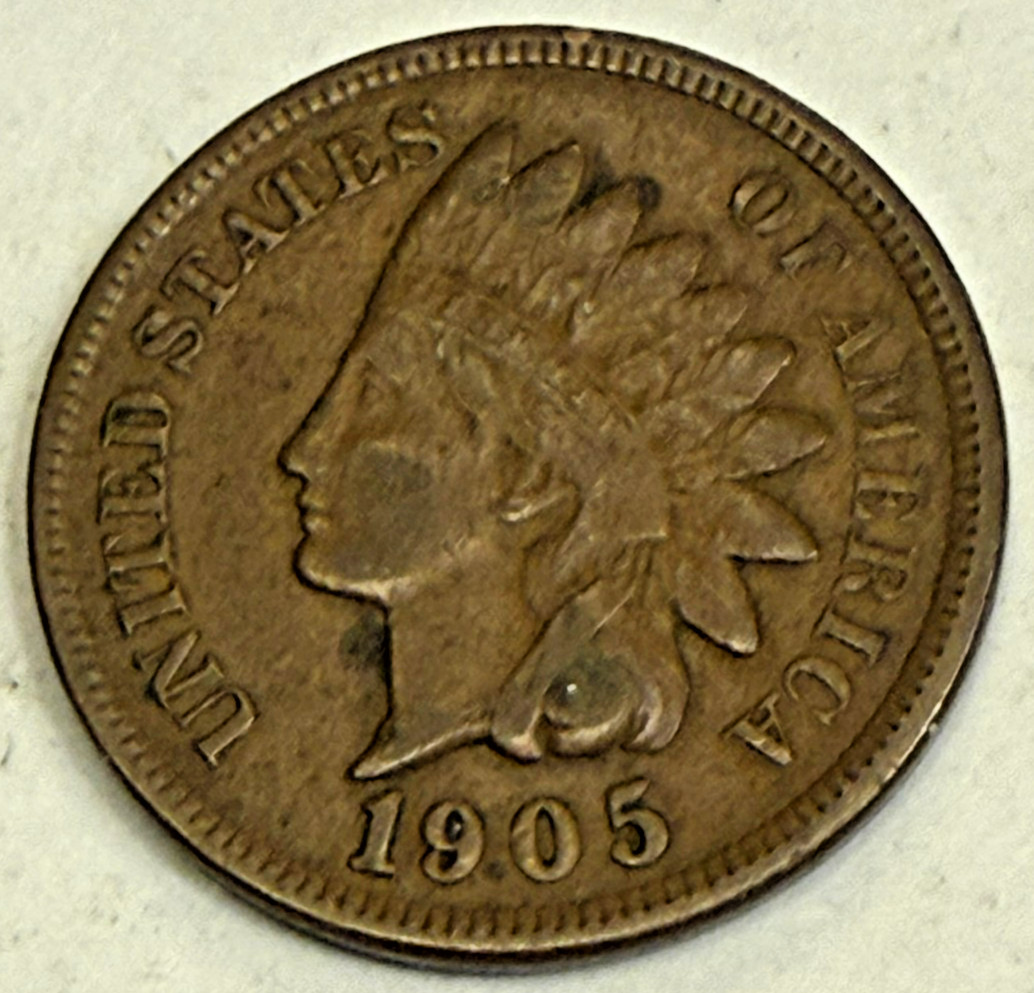 1905 INDIAN HEAD CENT, NICE  LIBERTY, VERY NICE GRADE COIN!!!!