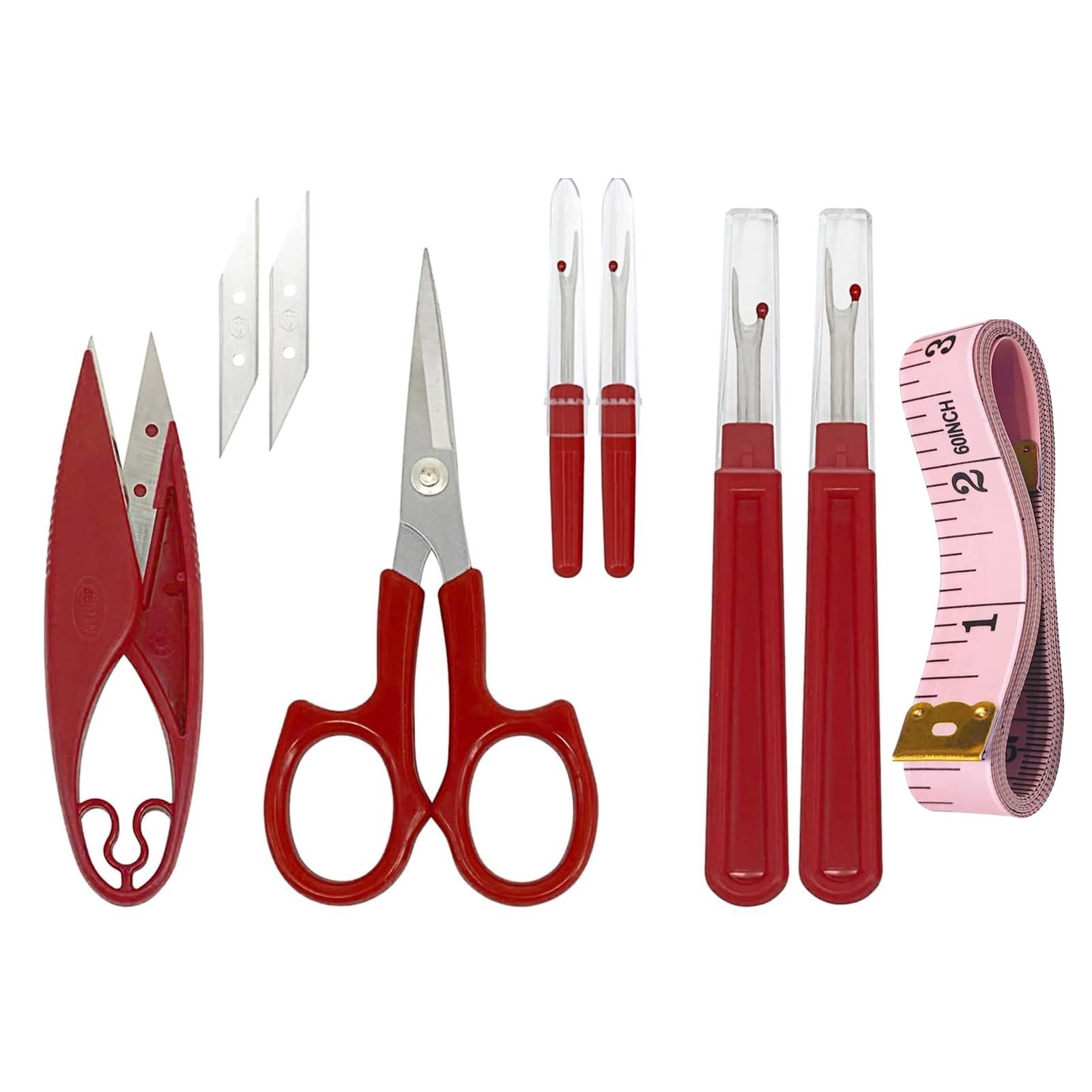 Sewing Seam Ripper Tool Thread Remover Kit 2 Big and 2 Small Handy Stitch Too...