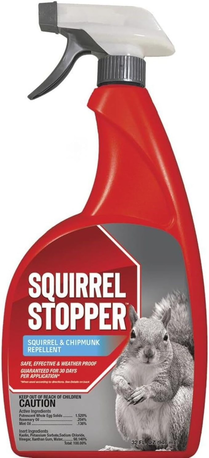 Animal Stopper 073095, 32 Fl Oz (Pack of 1),  SQ-U-016 Squirrel Stopper 32-Ounce