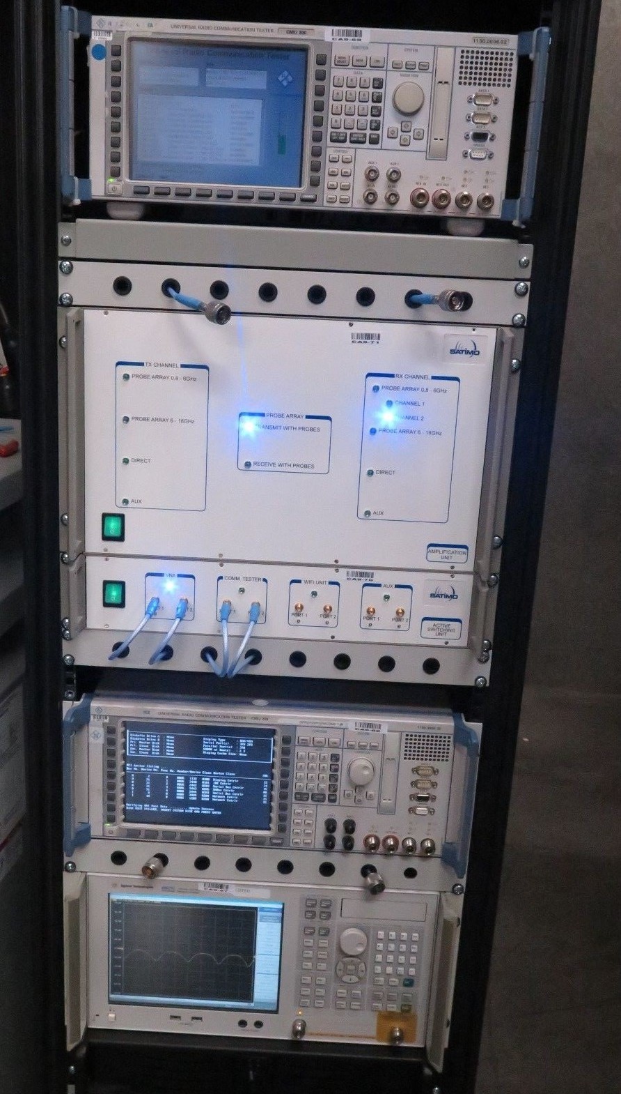 EMC Shielded Enclosure w/ Satimo StarLab 6 E Antenna Analyzer E5071C CMU200,