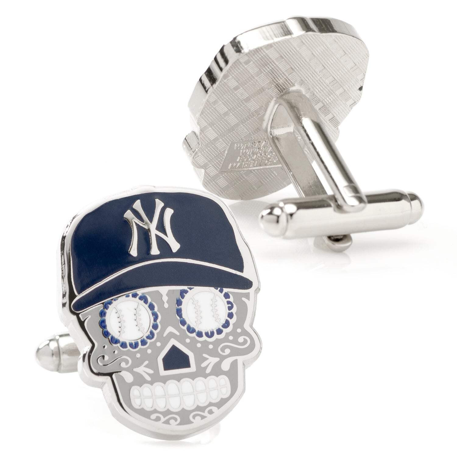 MLB New York Yankees Sugar Skull Cufflinks