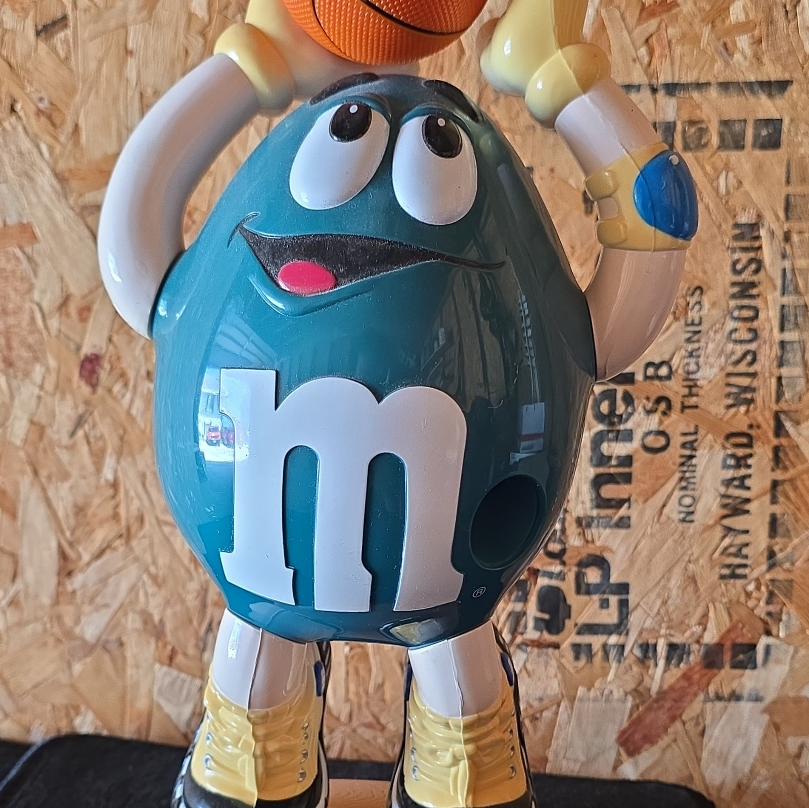M&M's Blue Character Basketball Figurine Candy & Nuts Collectible