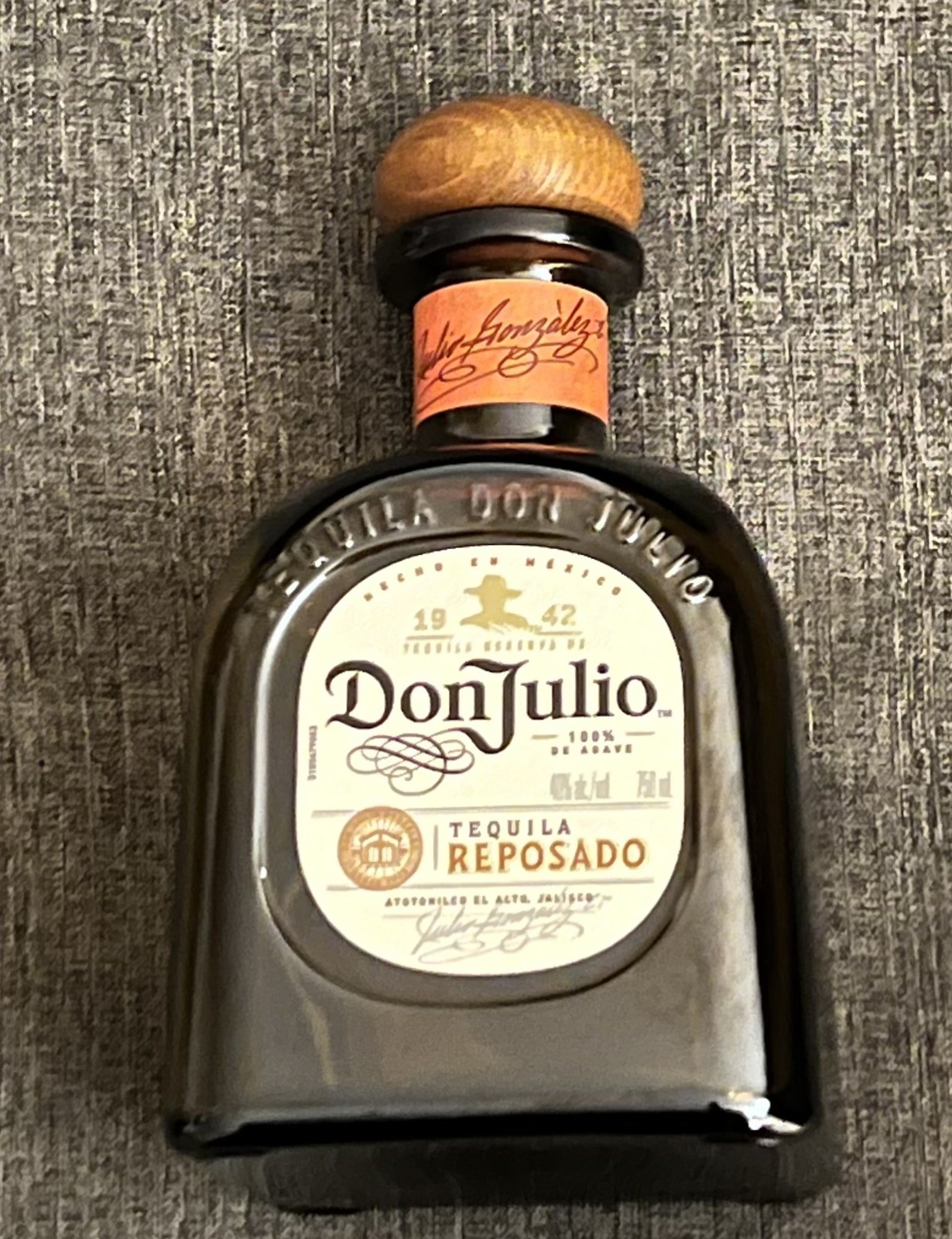 Don Julio 1942 Reposado Tequila Empty Bottle Unrinsed