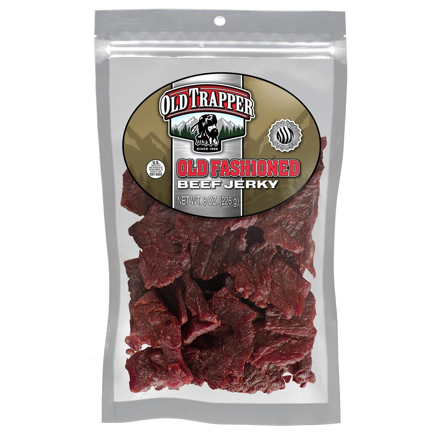 Old Trapper Beef Jerky, Old-Fashioned 8 Ounce Bag, Tender 8 (Pack of 1)