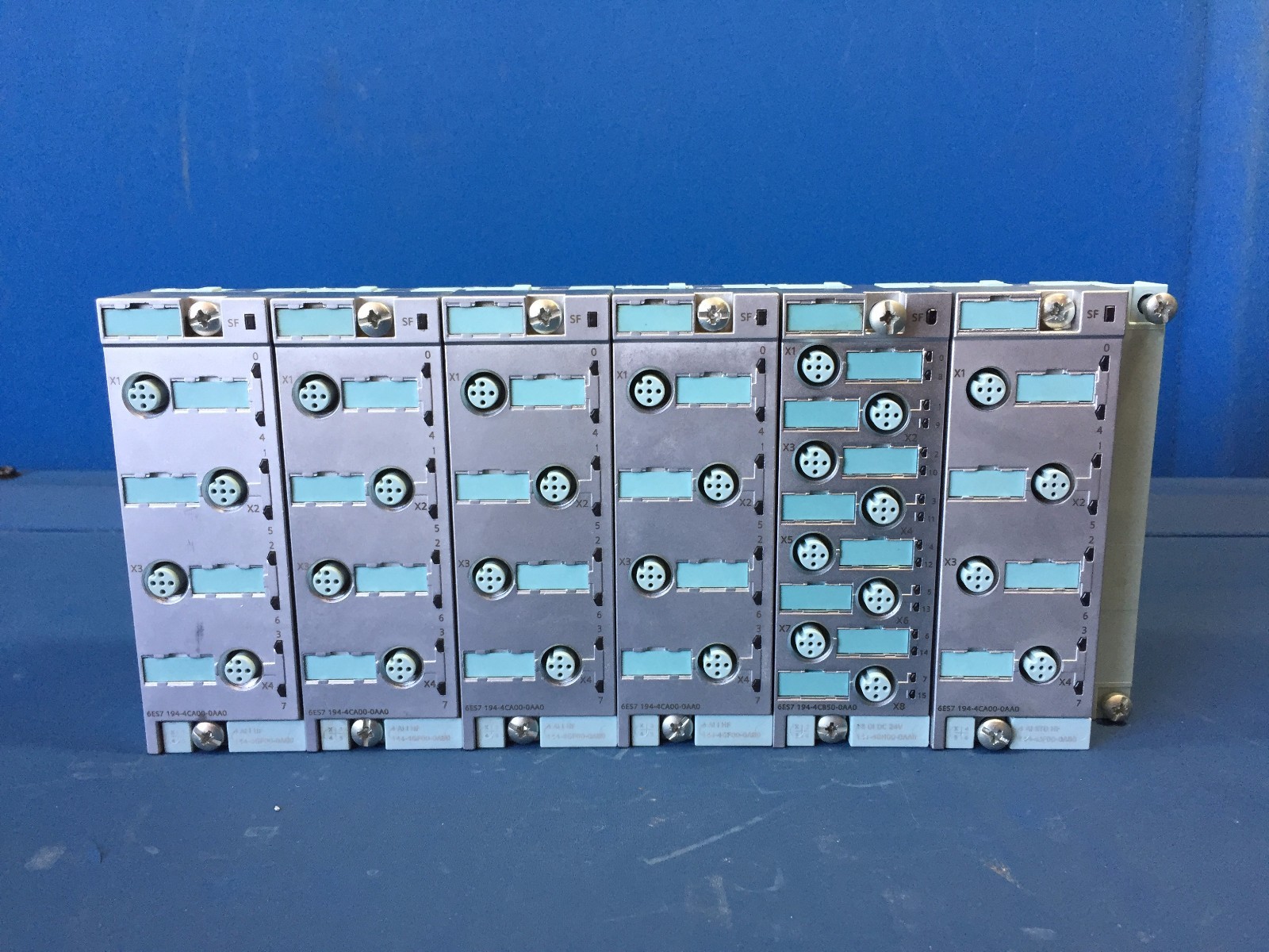 6 SIEMENS SIMATIC S7 6ES7-144-4GF00-0AB0 & 6ES7-141-4BHO0-0AA0 DP ELECTRONIC MOD