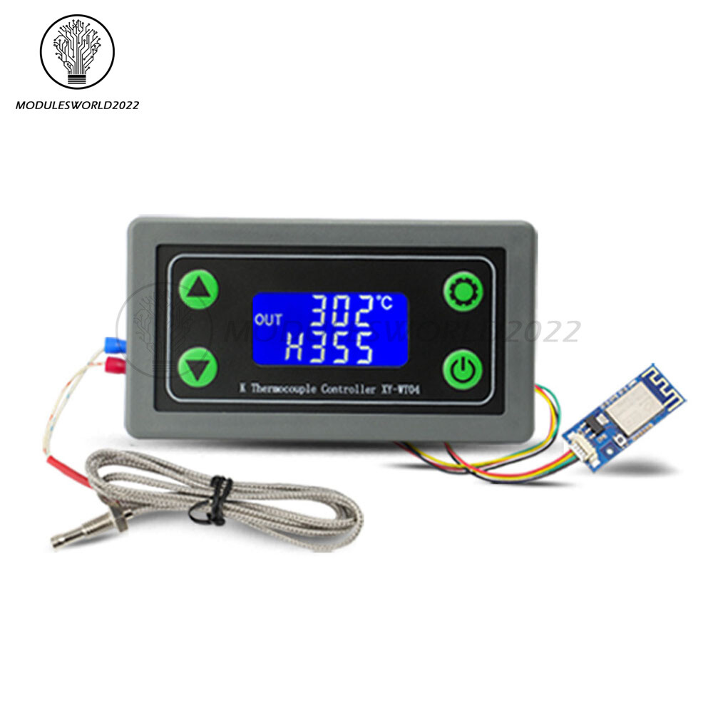 WIFI Remote Digital Temperature Controller K-type thermocouple -99~999℃ XY-WT04