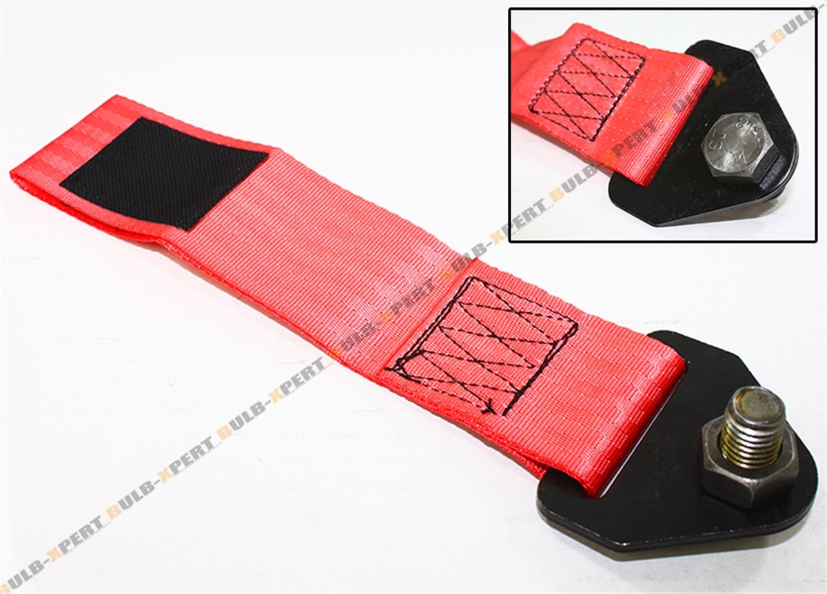 PINK RACING TRACK HEAVY DUTY TOW TOWING STRAP RATED AT 10,000 LB FOR NISSAN