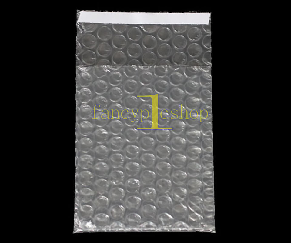 60PCS 2.5" x 3" Self Seal Clear Bubble Small Packing Pouches 65 x 80+20mm