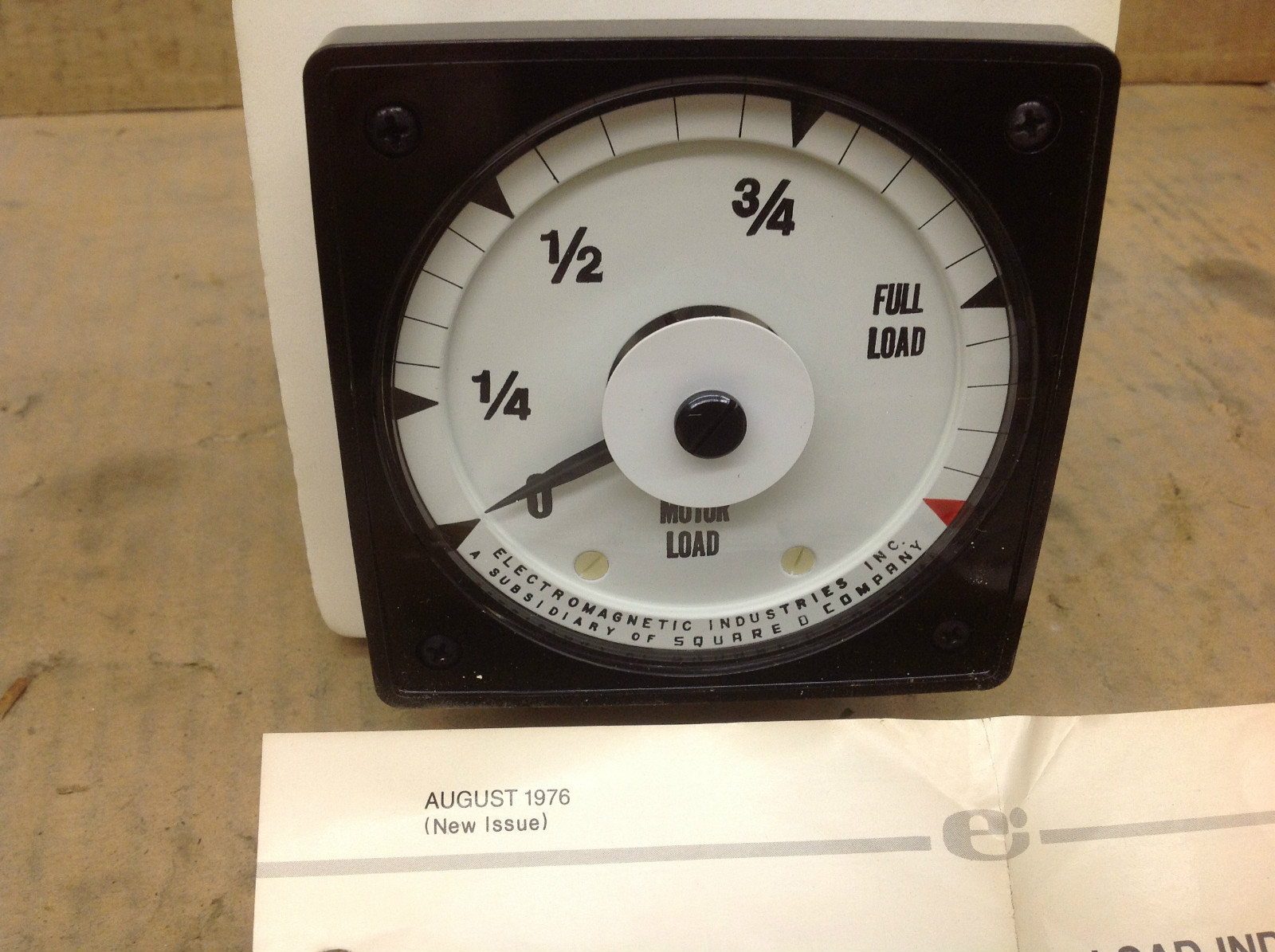 Electromagnetic Motor Load  ML-5N101 Indicator System Panel Gauge. NOS