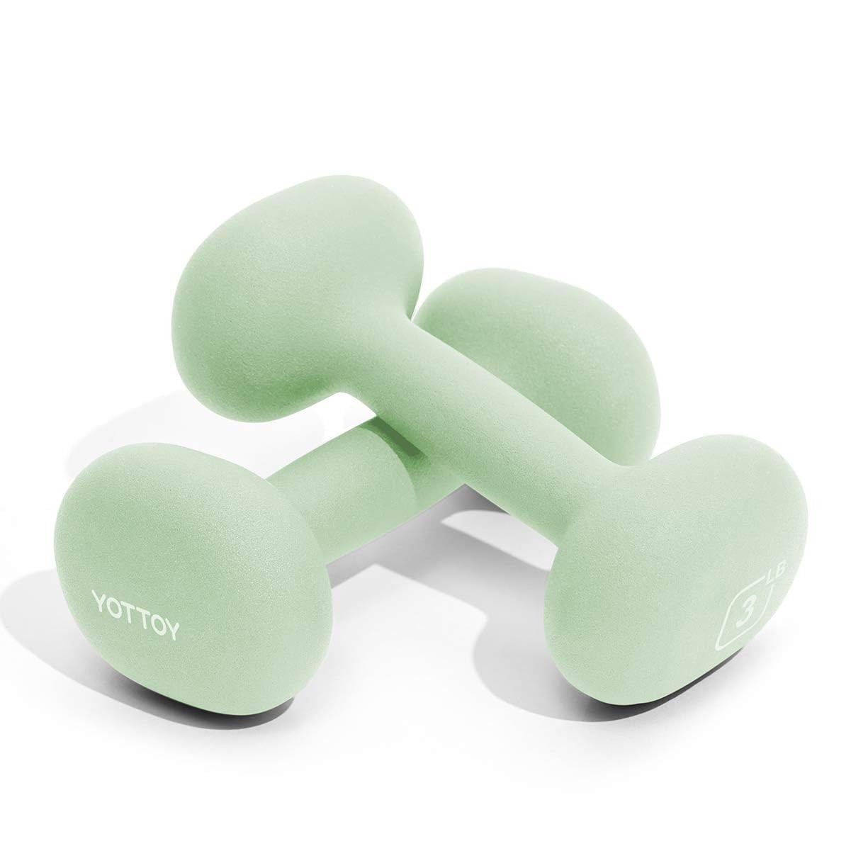 Dumbbell Set of 2,2-15 Pound Hand Weights for Women, Non-Slip Hand Weights fo...