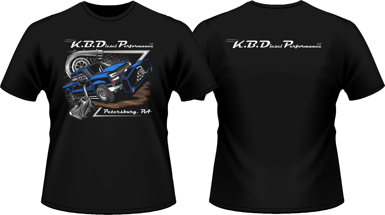 KB Diesel Performance T-Shirt Manual Gearshift Turbo ZF6